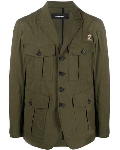 Green Dsquared² Jackets For Men Lyst