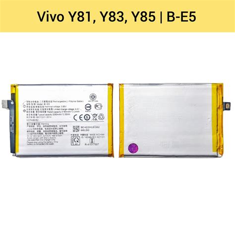 แบตเตอรี่ Vivo Y81 Y83 Y85 B E5 Phone Battery Lcd Mobile