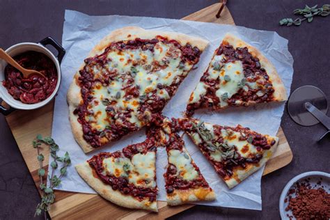 Pizza Mit Schwarzen Bohnen Aus Lauras K Che