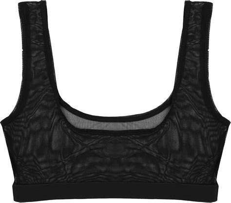 Tiaobug Damen Bustier Bralette Transparentes Oberteil T Ll Mesh Bluse