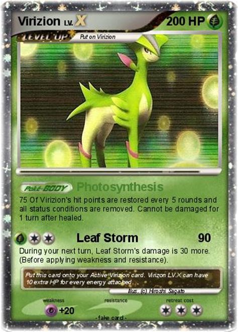 Pokémon Virizion 96 96 - Photosynthesis - My Pokemon Card