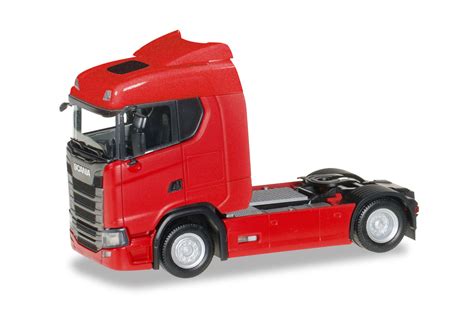 Herpa Scania CS 20 Niederdach Zugmaschine Rot 310185