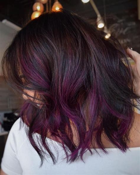 Purple Brown Hair Is More Commonly Known As Burgundy Hair Color This Mix Of Purple And Brown