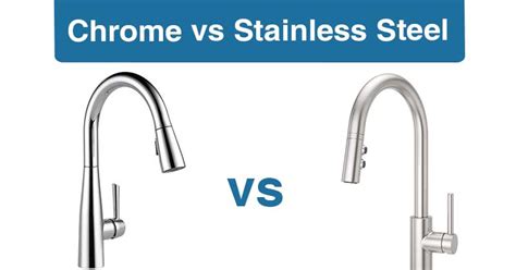 Chrome Vs Stainless Steel Kitchen Faucet M2b