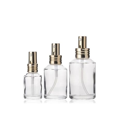 Clear Slant Shoulder Glass Bottle RT Packaging