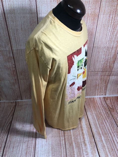 Unisex JEAN-Michel Basquiat LS Ripple Art Tee Orange. - Gem