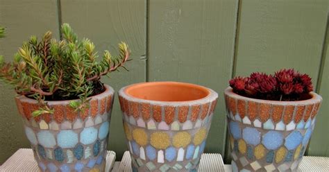 Josara Design Succulent Modern Moorish Mosaic Pot