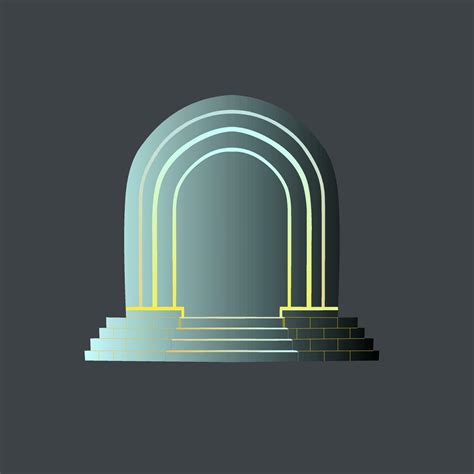 gate vector logo illustration yellow blue color 26778381 Vector Art at ...