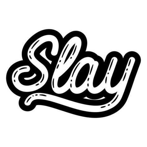 Slay Bubble Word Png Design Vector Character Design Graphic Tee