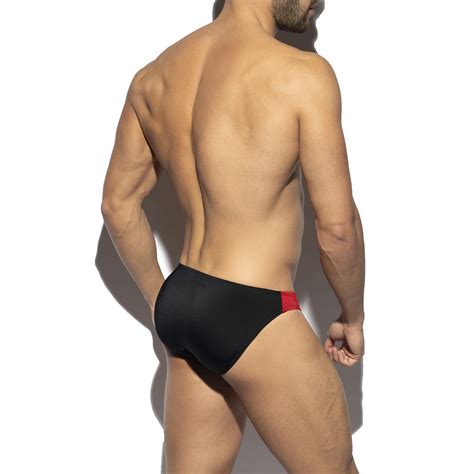 Bath Bikini Flags Black Swim Briefs For Man Brand Es Collection