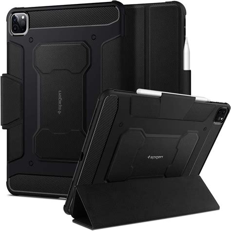 Spigen Rugged Armor Pro Compatible Con IPad Pro 11 Funda Con Soporte De