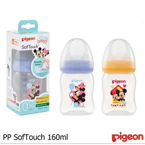 Jual PIGEON Botol PP Clear Wide Neck 160ml Disney Mickey Minnie Botol