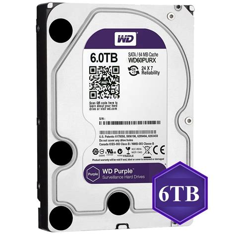 Wd Purple Surveillance 6tb Hdd Clear Digital