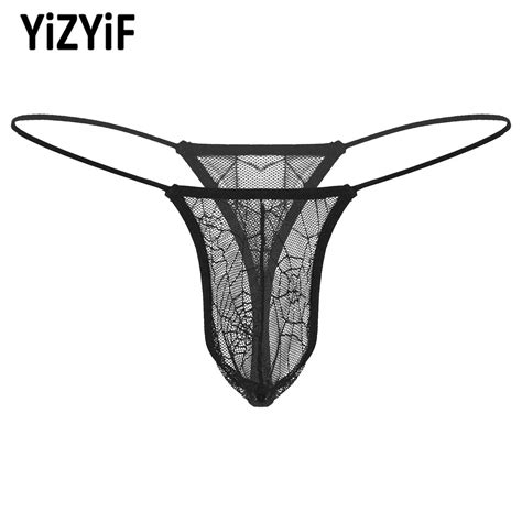 Mens Lingerie Low Rise Underwear Breathable Sexy Bikini Briefs