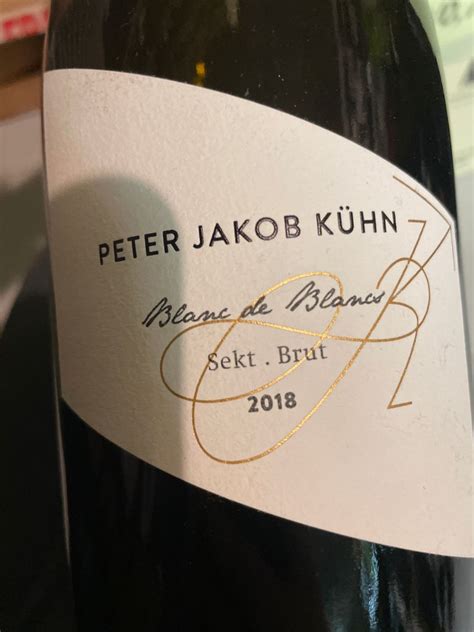 2018 Peter Jakob Kühn Blanc de Blancs Brut Germany Rheingau