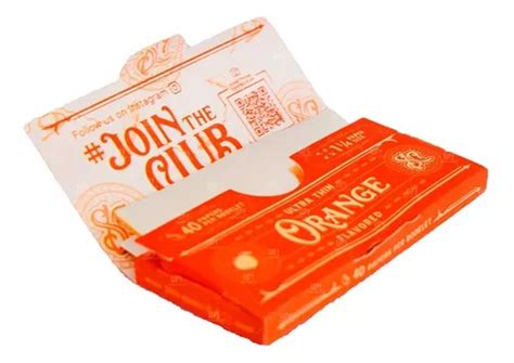 Papel Para Armar Sativa Club Celulosa Saborizadas Naranja Mercadolibre