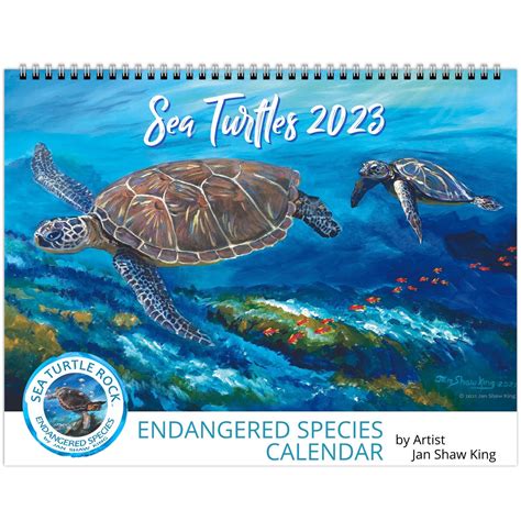 Sea Turtle 2023 Endangered Species Calendar