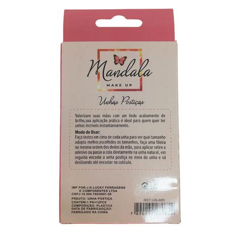 Unhas Postiças Mandala UN 085 Pacote c 12 caixas Distribuidora