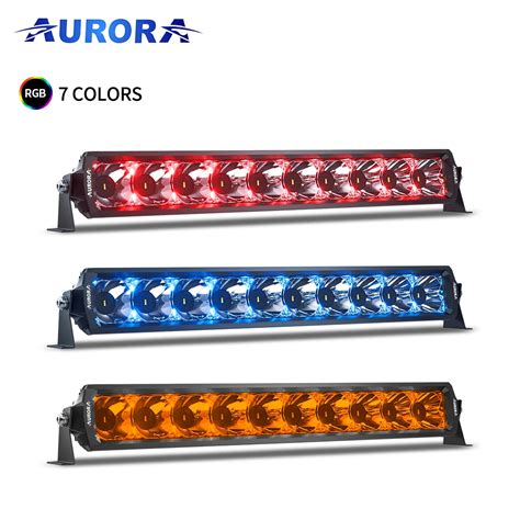 Aurora Patent Screwless Truck Led Bar Light 6 10 20 30 40 50inch Dual