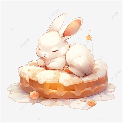 Jade Rabbit Moon Cake Mid Autumn Illustration Jade Rabbit Moon Cake