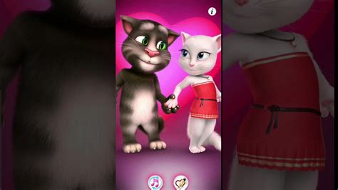 Talking Tom And Angela Romantic Dance Shorts Youtube