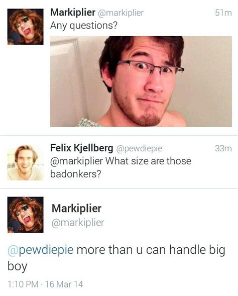 Markiplier And Pewdiepie Tweets 3 16 14 Pewdiepie Markiplier Youtube Gamer