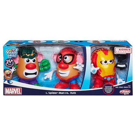 Mr Potato Head Marvel Spider Man Vs Hulk Playset By Playskool