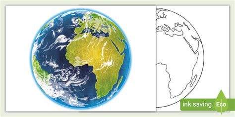 Large Earth Cut Out Teacher Made Twinkl