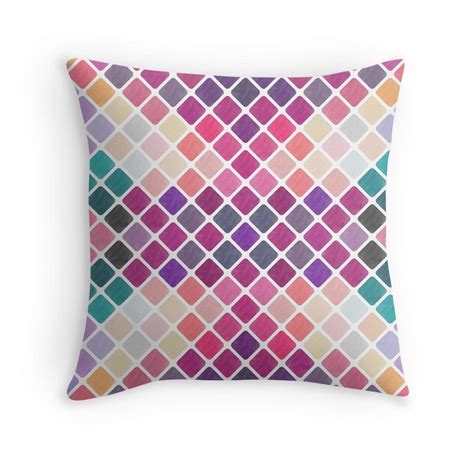 Colorful Geometric Background Geometric Background Throw Pillows