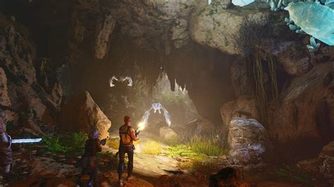 Aventureiros Exploram Uma Caverna Mística Em Rpg No Xbox Game Pass