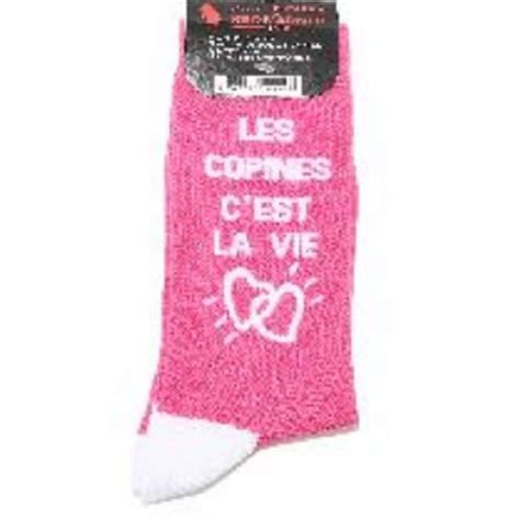 Lot De 2 Paires De Chaussette Femme Les Copines Taille Unique Rose