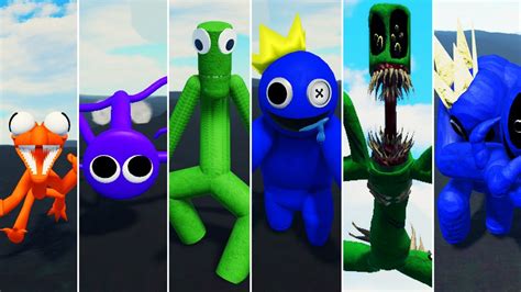 Evolu O Da Velocidade Do Rainbow Friends Fnf Blue Green Purple