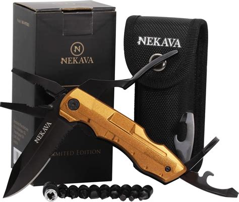 Nekava In Multitool Multifunktionswerkzeug Mit Klappmesser In