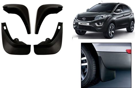 Carrom Mudflaps Mudflabs Mud Flaps Original Type For Tata Nexon Set Of