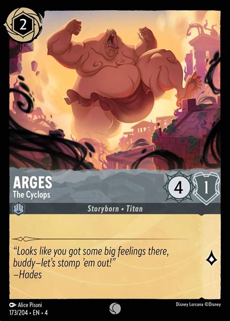 Arges - The Cyclops Lorcana Card | Lorcana.gg