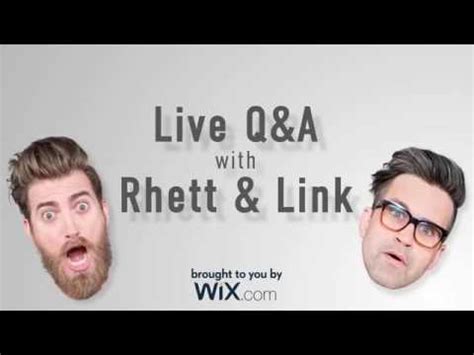 Rhett And Link S Wix Livestream YouTube