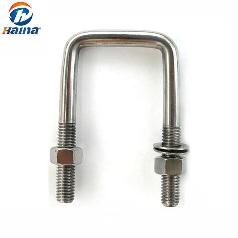 Stainless Steel Square U Bolts U Type Bolt U Bolt With Nuts China U