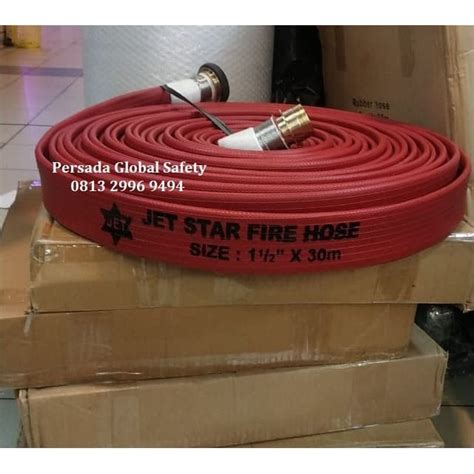 Jual Fire Hose Rubber Red X M Selang Hidran Hydrant Coupling