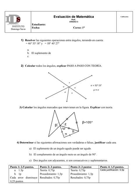 Evaluacion Unidad 3 Matematicas Anaya 2