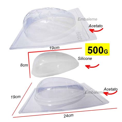 Forma de Silicone Ovo de Páscoa Vazado Estrela 500g 9549 BWB