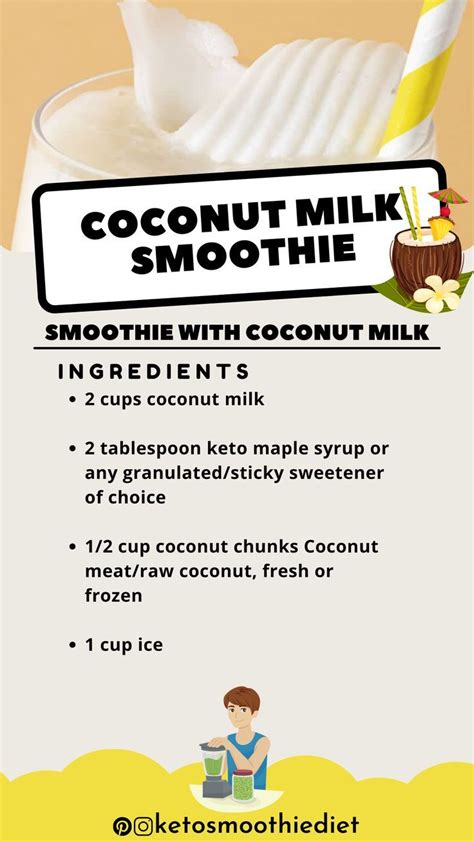 Keto Coconut Milk Smoothie Recipe For Beginners