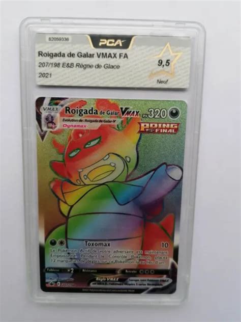 CARTE POKÉMON ROIGADA De Galar Vmax Rainbow Règne De Glace Eb06 207 198