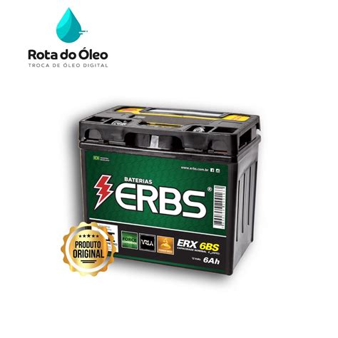 Bateria Para Motos Erbs Erx 6bs Shopee Brasil