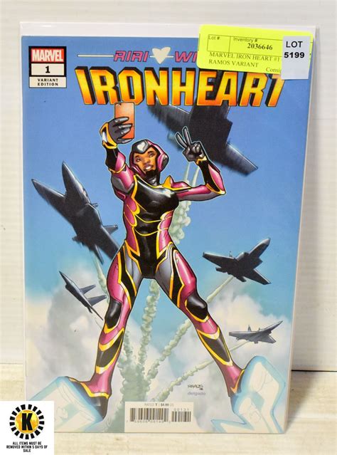 MARVEL IRON HEART #1 COMIC, RAMOS VARIANT