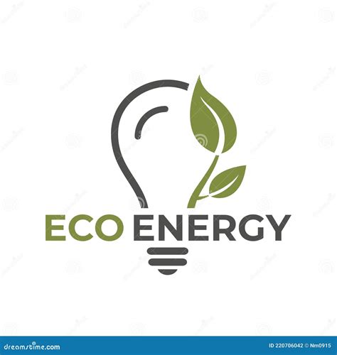 Eco Energy Logo Eco Friendly Environment Sustainable And Renewable