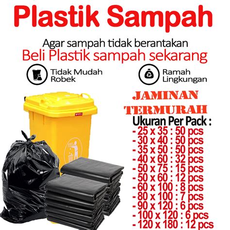 Plastik Sampah Kantong Sampah Hitam Uk X X X