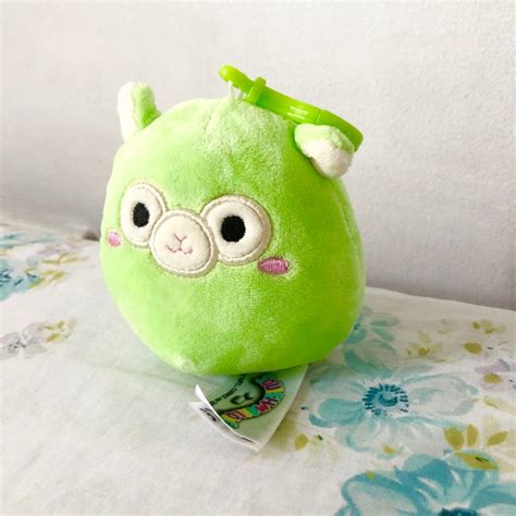 Jim The Green Alpacca Squishmallows Keychain Clips On Carousell