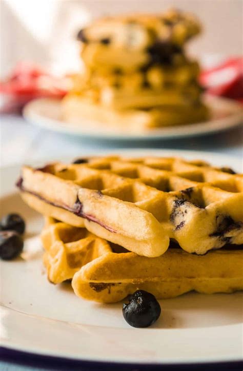 Crispy And Tender Buttermilk Blueberry Waffles A Step By Step Guide