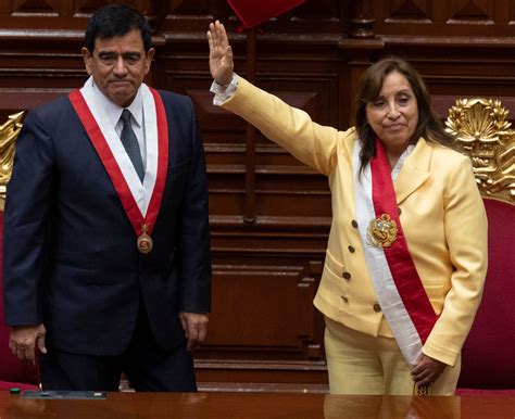 Peru Swears In Boluarte As New President After Castillos ‘coup