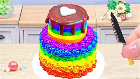 Amazing Kitkat Rainbow Cake Decorating Ideas Beautiful Miniature